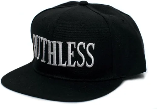 Ruthless Records - Gorra bordada vintage de los años 90 para adulto, talla única, color negro, Negro -