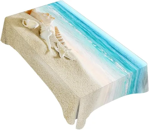Miniatura 20 de TKS MITLAN Mantel rectangular de béisbol de 52 x 70 pulgadas, costuras de bola de encaje rojo, diseño artístico, decoración de cocina para el hogar