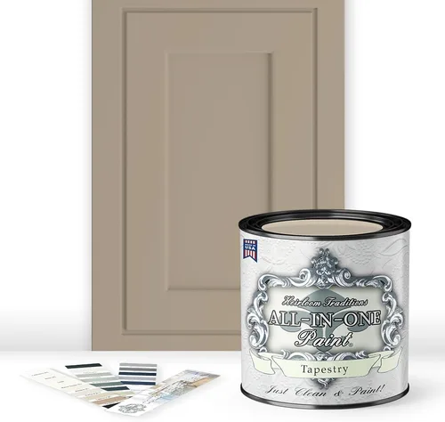 Miniatura 57 de Pintura TODO EN UNO, Abbey (gris cálido), Muestra de 8oz - Pintura duradera para gabinetes y muebles. Imprimación y capa superior incorporadas,