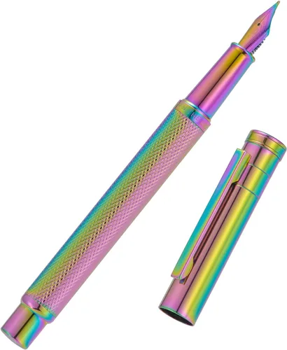 Miniatura 51 de Hongdian Bolígrafo Rollerball Bosque Azul Oscuro con Repuesto de Tinta Negra Schmidt, Diseño Clásico con Estuche de Metal para Firma de Negocios
