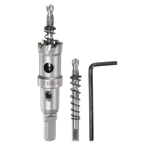 Miniatura 31 de HARFINGTON Cortador de carburo de sierra de agujero de metal de 0.472 in / 0.47 pulgadas de diámetro para acero inoxidable, metal, aleación