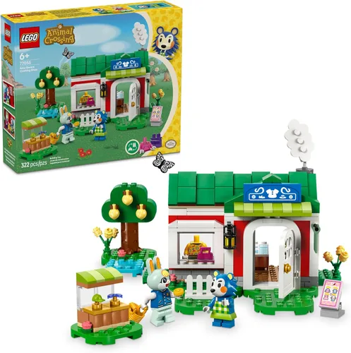 LEGO Animal Crossing Tienda de Ropa de las Hermanas Able Juego de Construcción de Juguete - Figuras de Juguete y Juego de Animal Crossing para