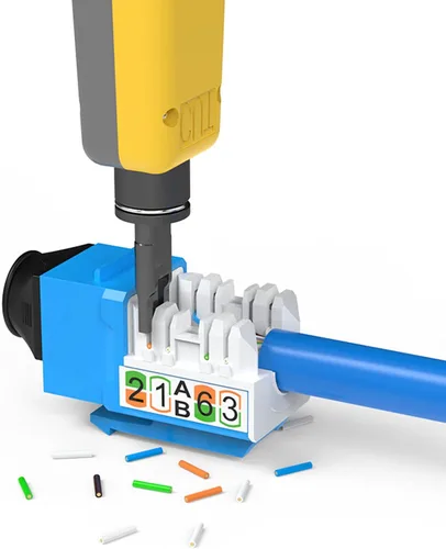 Miniatura 6 de Kit de herramientas de red Gaobige, kit de herramienta de engaste RJ45 Engaste a través de Crimpador Cat6 Cat5 Cat5e Herramienta de crimpado