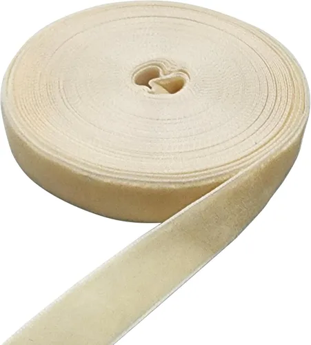 Miniatura 69 de Bobina de cinta de terciopelo de 10 yardas, disponible en muchos colores (Beige, 1 1/2 pulgadas)