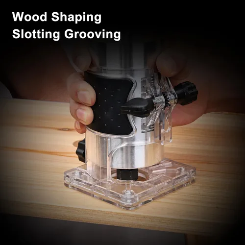 Miniatura 2 de Elevon Enrutador de madera, fresado laminado, grabado, máquina de mano, herramienta de carpintería, recortadora eléctrica, enrutador de palma