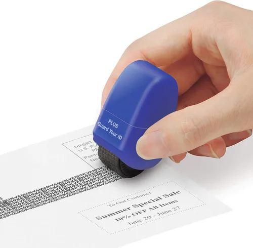 Miniatura 4 de Protección de identificación Guard Your ID Sello de rodillo, Azul, IS-520CM