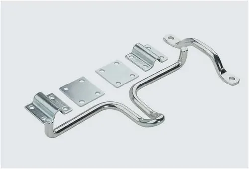 Miniatura 7 de National Hardware N160-747 V1135 - Pestillo de puerta de perno deslizante para puertas de metal para valla al aire libre con acabado chapado