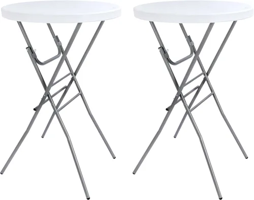 Miniatura 10 de Byliable Mesa de Cóctel 71cm Plegable Redonda de Alta Calidad para Interior y Exterior con Patas Desmontables, Mesa de Bar de Altura de Bistró