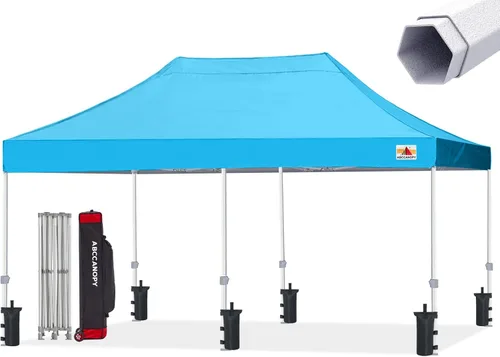 Miniatura 39 de ABCCANOPY Tienda de campaña con toldo emergente comercial 10x10 Serie Premium, Beige