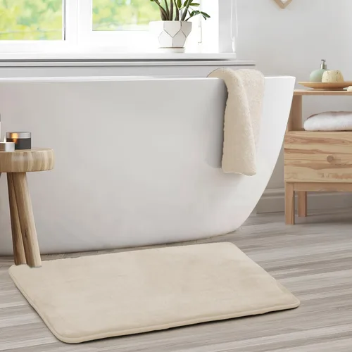 Miniatura 2 de Clara Clark Alfombra de Baño 24" x 17" - Alfombras de Baño, Tapete de Baño de Espuma Viscoelástica, Afelpado, Acogedor, Ultra Suave, Antideslizante