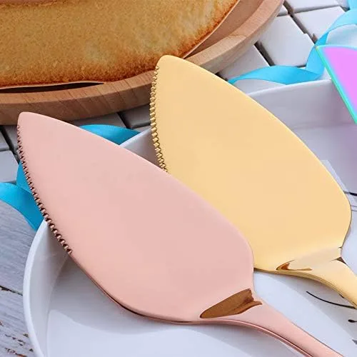 Miniatura 3 de Juego de cuchillos para tartas de boda, espátula de acero inoxidable 304, herramienta para hornear, pala, mantequilla, cuchillos para tarta, Con