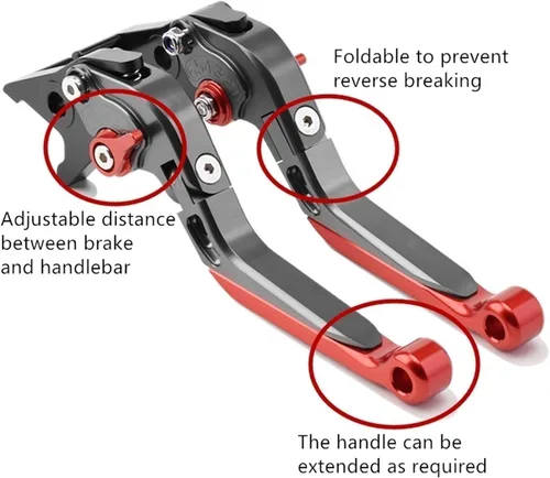 Miniatura 4 de Palancas de embrague de freno para Yamaha MT09 MT 07 2021 para Tracer 900 700 XJ6 FZ6 FZ8 XSR Moto Asa de freno plegable ajustable