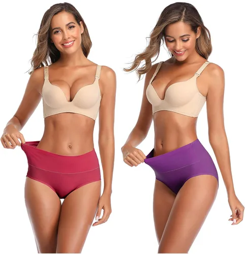 Miniatura 3 de ASIMOON Ropa interior para mujer, ropa interior de algodón, posparto, con control de abdomen, elásticos, transpirables, cobertura completa