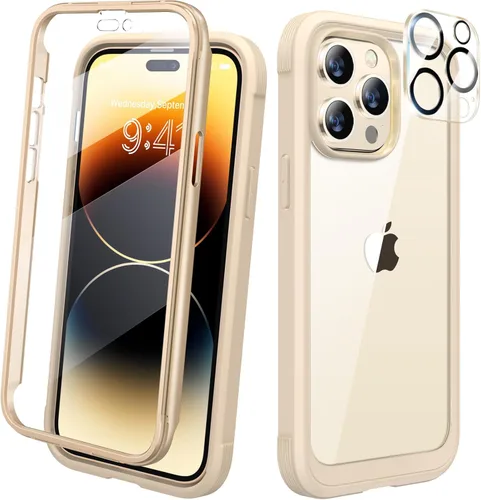 Miniatura 110 de Diaclara - Funda compatible con iPhone 11, carcasa resistente de cuerpo completo con protector de pantalla integrado sensible al tacto y Transparente