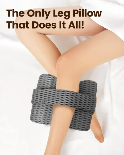 Miniatura 7 de Almohada de rodilla para dormir de lado, almohada de elevación de piernas para aliviar la columna vertebral torcida, ciática, entumecimiento