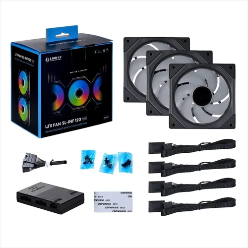 Miniatura 4 de Lian Li UNI Fan SL-Infinity 120-Paquete triple, ventilador ARGB, espejo infinito, diseño de cadena de margarita, efectos de iluminación