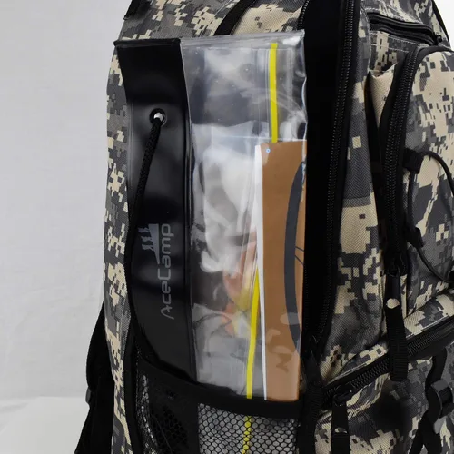 Miniatura 3 de AceCamp Funda impermeable para mapas, portador de mapas hermético, bolsa protectora transparente para camping, senderismo, documentos, electrónica