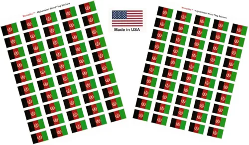 Miniatura 140 de 100 calcomanías de la bandera de Alaska; 1.5" x 1" hechas en Estados Unidos, calcomanías autoadhesivas de la bandera del estado para álbumes
