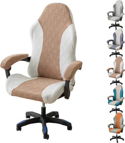 Miniatura 9 de Fundas para sillas de videojuegos, fundas para sillas de oficina y escritorio con fundas para reposabrazos, protector de silla de computadora