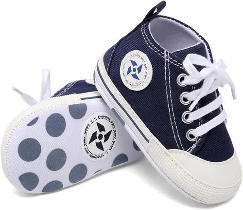 Miniatura 121 de Zapatos deportivos de lona de lona para bebés y niñas, suela antideslizante suave, suela antideslizante