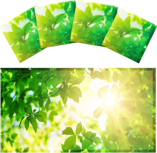 Miniatura 23 de Hortsun Paquete de 4 cubiertas de luz fluorescente 4 x 2 pies, cubierta de luz magnética para techo suspendido, filtros de luz fluorescente