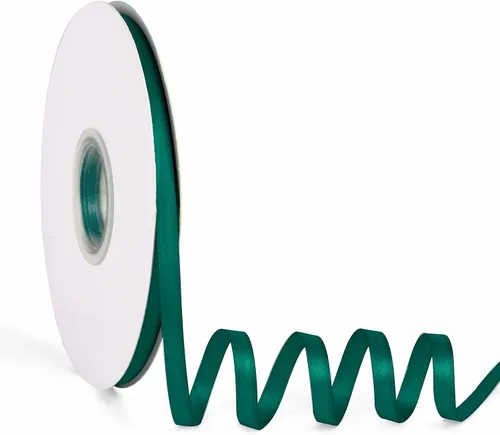 Miniatura 49 de Cinta de satén verde manzana de doble cara de 1-1/2 pulgadas x 50 yardas, cinta continua de poliéster de alta densidad para envolver regalos, bodas