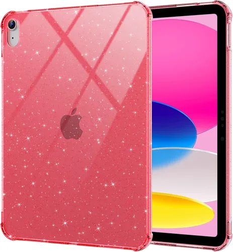 Miniatura 18 de BLOSOMEET Funda transparente para iPad de 9ª/8ª/7ª generación 2021/2020/2019 de 10.2 pulgadas con protector de pantalla de vidrio templado y soporte