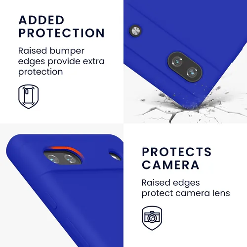 Miniatura 473 de kwmobile Funda Compatible con Google Pixel 6 Pro - Funda de teléfono de silicona TPU con acabado suave - Azul Arrecife