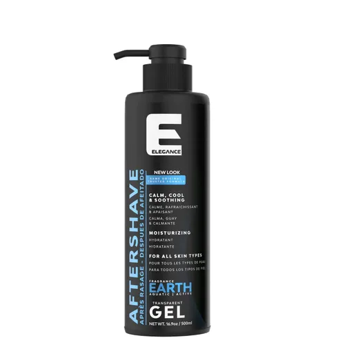 Elegance Loción para después del afeitado para hombres, 16.9 fl oz, tierra (azul), alivio real del afeitado que hidrata y revitaliza tu piel, 16.9