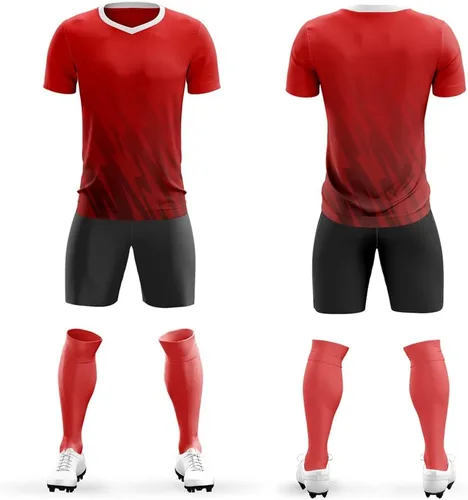 Miniatura 5 de Uniforme de camiseta de fútbol personalizado para hombres, mujeres, niños, camisa y pantalones cortos personalizados con número de nombre