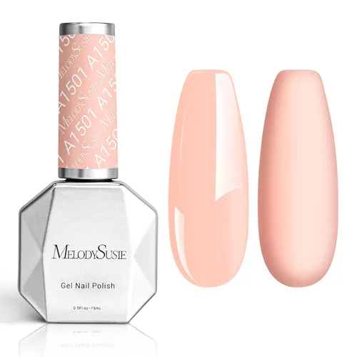 Miniatura 8 de MelodySusie Esmalte de uñas de gel grueso color rosa nude, 0.5 fl oz removible con remojo UV LED Funny Bunny esmalte de gel rosa, regalo de Navidad