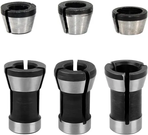 Adaptador de pinza de recortadora de alta precisión, 0.236 in, 1/4 pulgadas, 0.315 in, adaptador de sujeción de portabrocas para grabado, máquina de