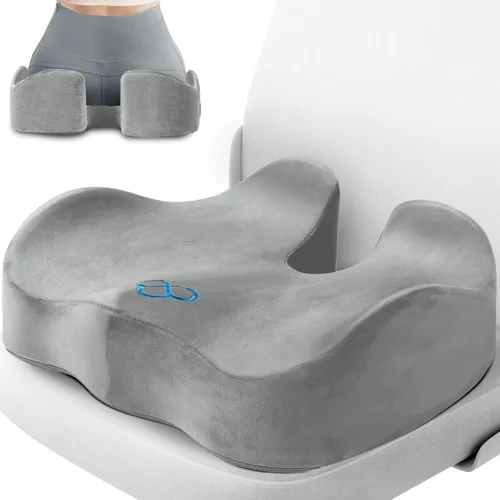 Miniatura 14 de CushyOasis Cojín de Asiento, Cojines de Gel para Silla, Cojines para Silla de Oficina, Parte Inferior Antideslizante y Funda Extraíble Cojín