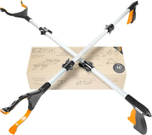 Miniatura 16 de EZPIK Pro herramienta de agarre plegable de 43" para personas mayores - Herramienta de agarre para ancianos, herramienta de alcance resistente