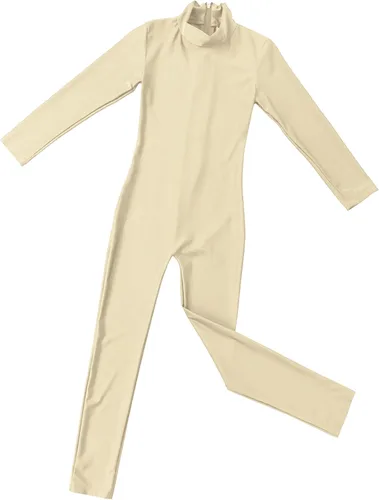 Miniatura 8 de Body de manga larga para niños y niñas, con cuello alto, cuerpo completo, leotardo de gimnasia
