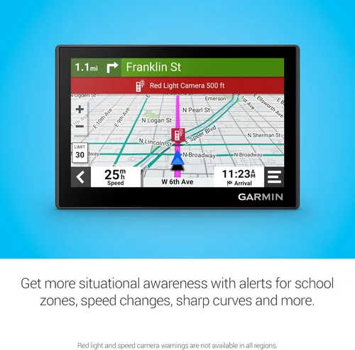 Miniatura 4 de Garmin Drive™ 53 GPS Navegador, Pantalla Táctil de Alta Resolución, Menús Sencillos en Pantalla y Mapas Fáciles de Ver, Alertas para el Conductor