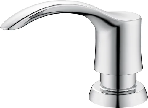 Miniatura 16 de Dispensador de Jabón para Fregadero de Cocina GAGALIFE con Botella Grande (Níquel Cepillado), Dispensador de Jabón Integrado para Fregadero