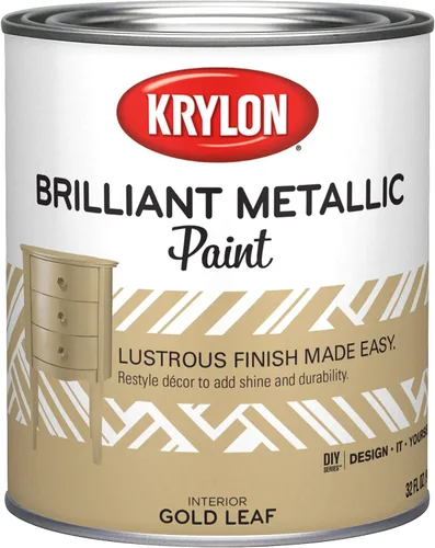 Miniatura 10 de Krylon K01406 Brilliant Aerosol, 11 onzas, acabado metálico plateado, a base de agua