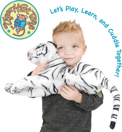Miniatura 5 de TigerHart Saphed El Tigre Blanco - Peluche de 17 Pulgadas