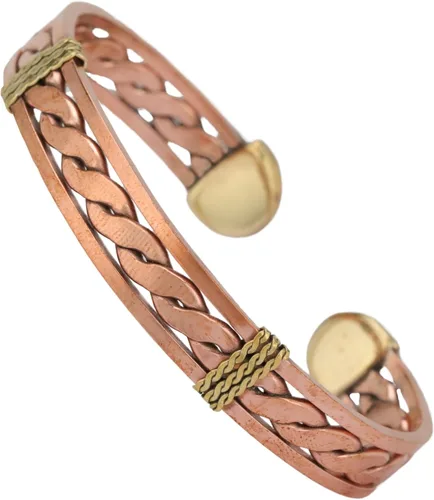 Miniatura 38 de Handmade Elegant Copper Bracelet for Women - Pure Copper Bracelet for Pain Relief and Stress Relief - Adjustable Entwisted Copper Bracelet to Fit