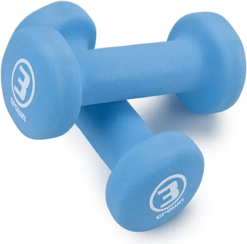 Miniatura 2 de Crown Sporting Goods Pesas de mano de neopreno para esculpir el cuerpo (1 par)