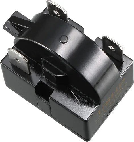 Miniatura 4 de uxcell Relé de arranque del refrigerador 33 ohmios 3 pines + protector de sobrecarga térmica del compresor