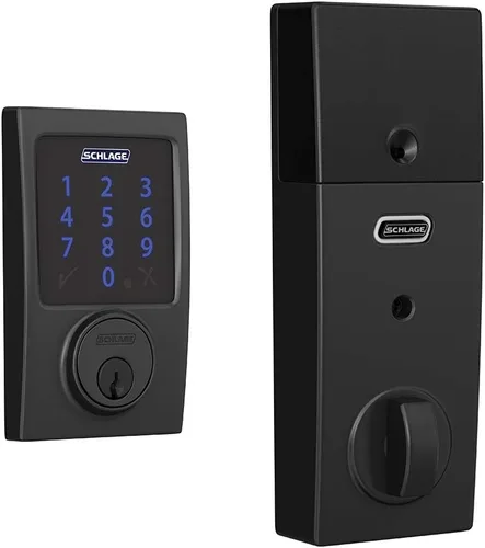 Miniatura 10 de Schlage Connect BE469ZP CEN 716 - Cerradura de seguridad inteligente con alarma incorporada, moldura Century en bronce envejecido