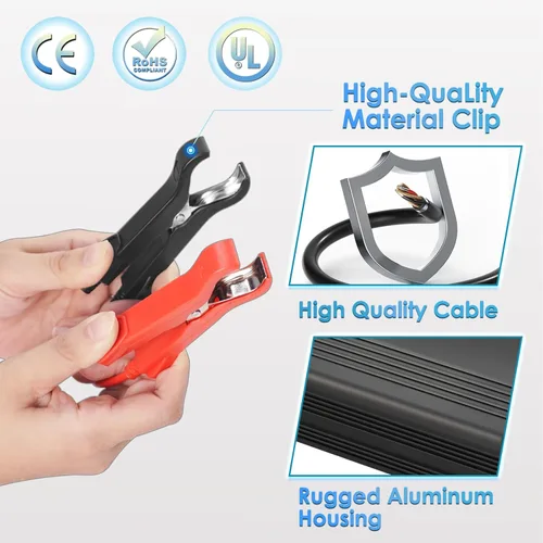 Miniatura 7 de LVYUAN Cargador de batería LiFePO4 de 14.6V 20A, cargador de batería inteligente automático y mantenimiento de desulfatador con chip inteligente