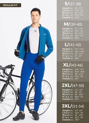 Miniatura 7 de BALEAF Pantalones de ciclismo de invierno para hombre, con acolchado 4D, térmicas, resistentes al agua, para ciclismo, para clima frío, bolsillos