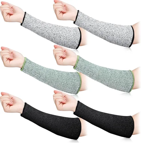 Miniatura 7 de 3 pares de protectores de brazo para piel delgada y moretones, mangas de antebrazo resistentes a cortes, manga de protección contra quemaduras