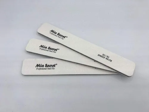 MIA SECRET SPEEDY WHITE - Archivo de uñas jumbo 100/100 80/80 180/180 - Elige el tuyo (paquete de 3 unidades SPEEDY W 80/80 NEGRO)