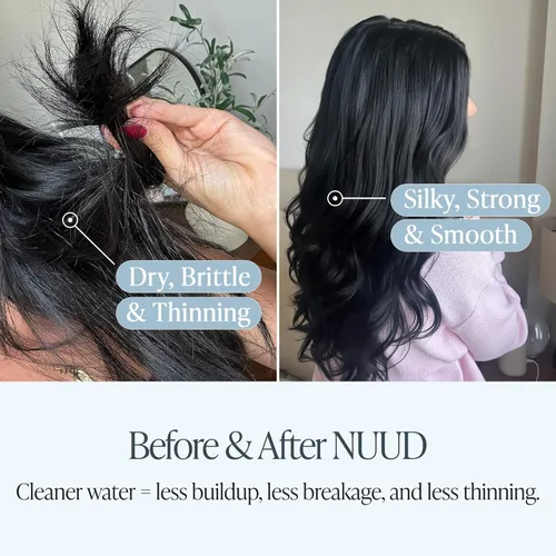 Miniatura 2 de NUUD Cabezal de ducha filtrado, elimina el cloro, los metales pesados y los contaminantes para un cuero cabelludo, piel y cabello más saludables
