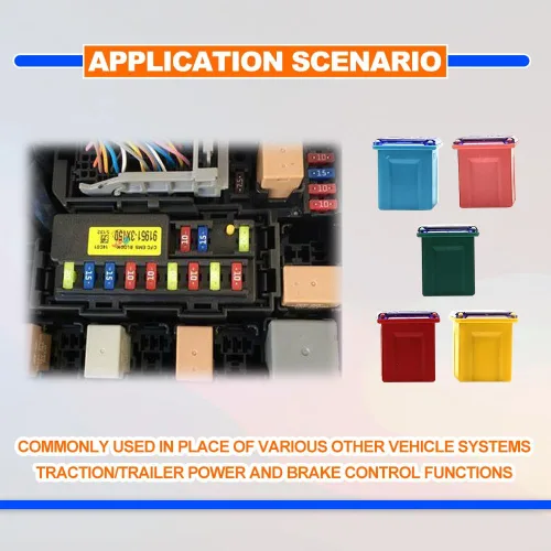 Miniatura 5 de Kit de fusibles de bloque pequeño cuadrado de perfil bajo para automóvil, 20A, 30A, 40A, 50A, 60A, para automóvil, SUV, RV, caravana, carrito