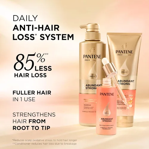 Miniatura 2 de Alix Earle Pantene Abundant & Strong - Juego de regalo de 5 piezas, el régimen incluye champú (13.5 onzas), acondicionador (8 onzas), suero